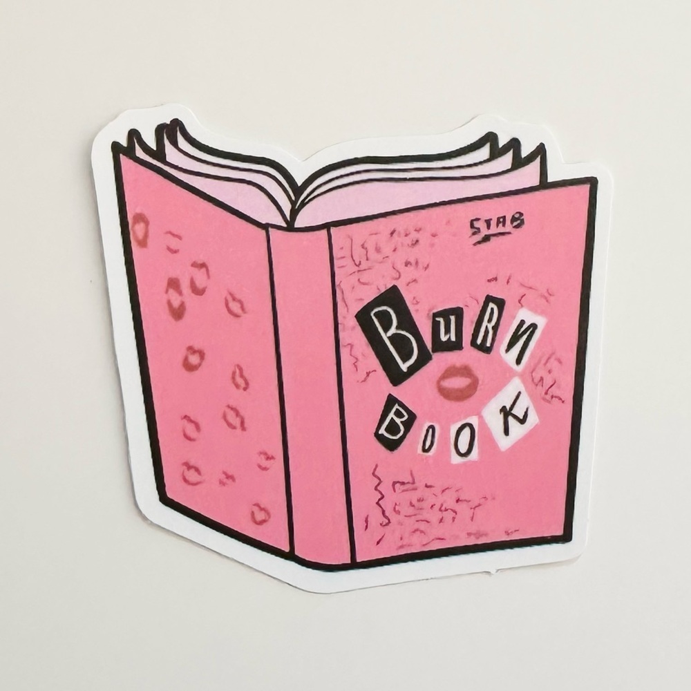 10/$10 Mean Girls Burn Book Sticker